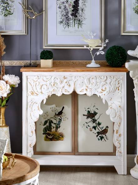 Консоль Glasar Каминный фото