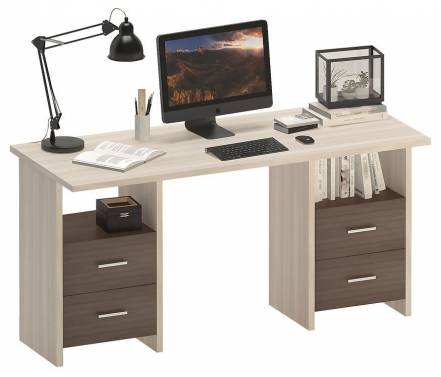 Стол Merdes Домино Lite Скл Прям150 2Тял фото