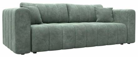 Диван прямой Лига-062 НПБ Велюр BRUT 08 зеленый фото