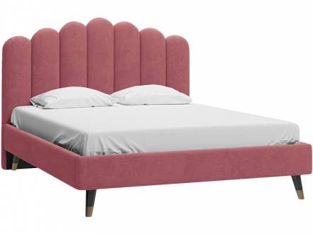 Кровать Лиель 160 Velvet Coral photo Кровать Лиель 160 Velvet Coral фото