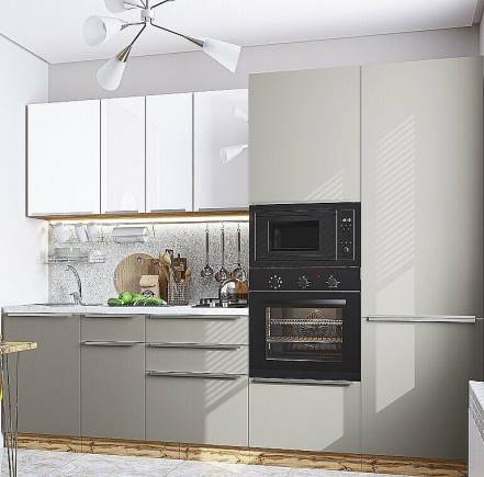 Кухня Фьюжн 07 Angel Silky 2140 2700 600 фото