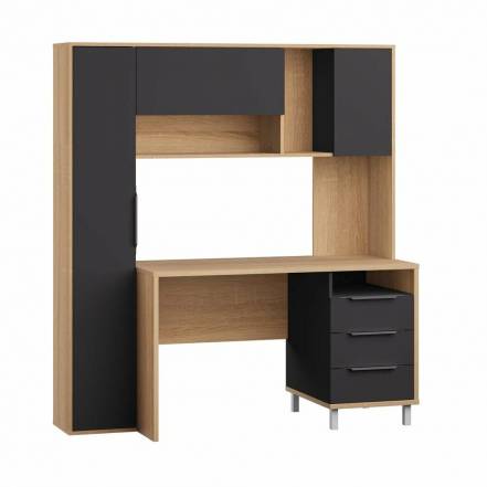 Комфорт Стол рабочий 12.95 N Дуб сонома, Темно - серый U2601 фото