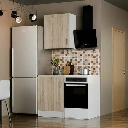 Кухонный гарнитур Уют 60 Дуб сонома/Дуб сонома/Белый photo Кухонный гарнитур Уют 60 Дуб сонома/Дуб сонома/Белый фото