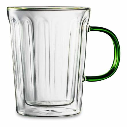 Кружка Decor de table Home Café de Paris с двойными стенками стекло 450 мл фото