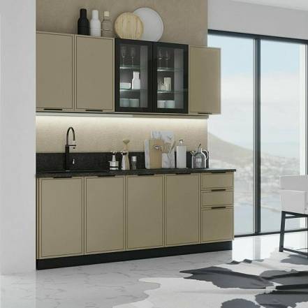 Кухня Николь 2 0 490 Компановка 1 Графит Кастилло photo Кухня Николь 2 0 490 Компановка 1 Графит Кастилло фото