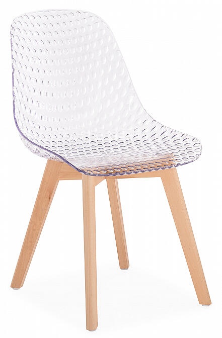 Пластиковый стул Vart clear / wood фото