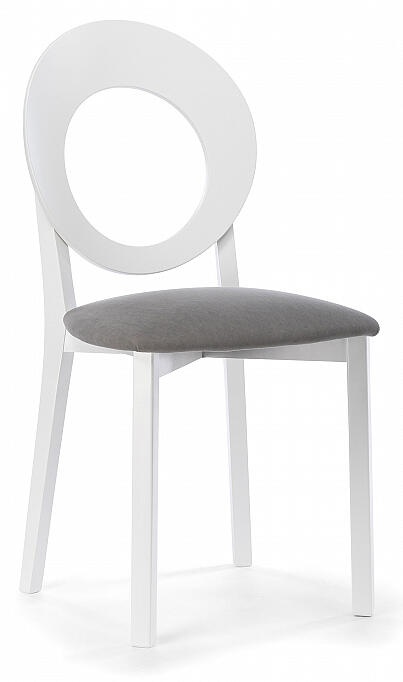 Стул деревянный Марти ткань Brendy-22 / белый фото