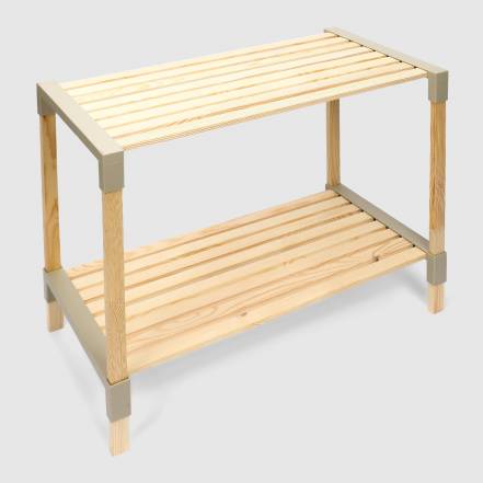 Стеллаж для хранения Fixwood Fix-2006-2 бежевый 61х34х46 см фото
