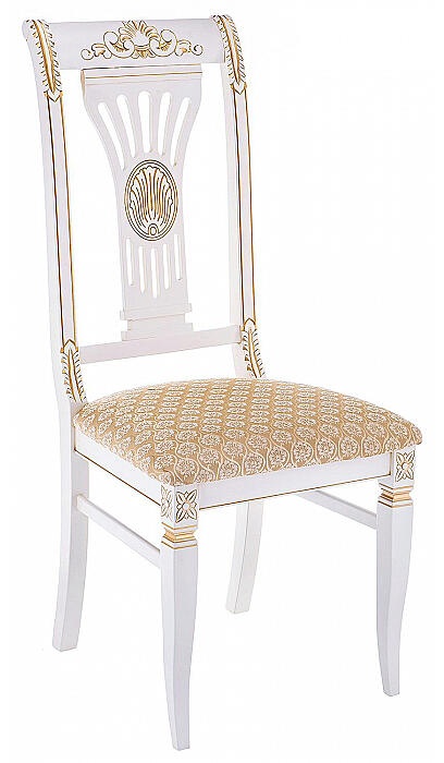 Стул деревянный Roy W/З молочный с патиной photo Стул деревянный Roy W/З молочный с патиной фото