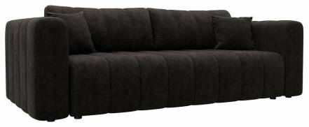 Диван прямой Лига-062 НПБ Велюр BRUT 17 коричневый фото