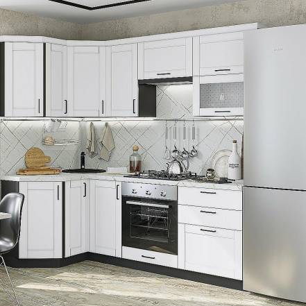 Кухня Лофт 03 Super Graphite 2140 1200 2200 600 фото