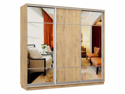 Шкаф Купе Хочу Маршал Лайт Бунратти Зеркало 2200 2100 600 фото