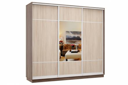 Шкаф Купе Классика 60 08 05 08 3 Профиль Зеркало Профиль фото