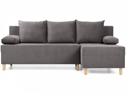 Диван угловой Амрано Velvet Grey фото