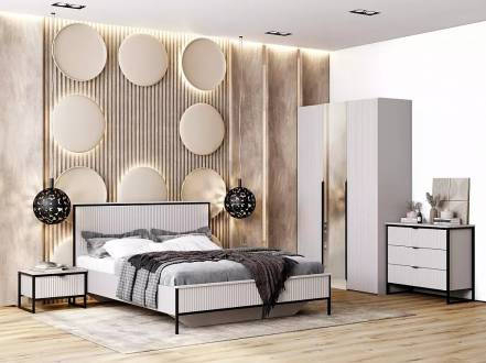 Кровать Нора велюр персидский жемчуг/персидский жемчуг без подъёмного механизма 1600x2000, изголовье мягкое фото