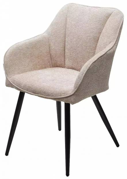 Стул REFLET 3018-10 бежевый, шенилл / черный каркас,  DISAUR фото