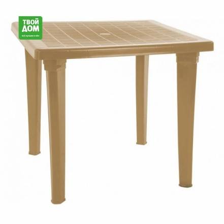 Стол Элластик пласт Элластик квадратный бежевый 85х85х74 см photo Стол Элластик пласт Элластик квадратный бежевый 85х85х74 см фото