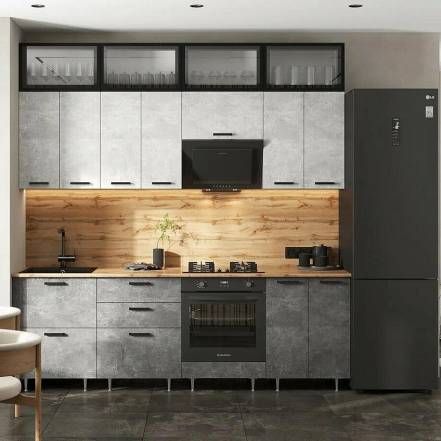 Кухня Рио New 2 4 490 Компановка 4 Графит фото