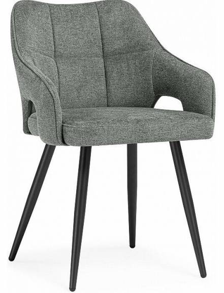 Стул на металлокаркасе Hera dark gray / black фото