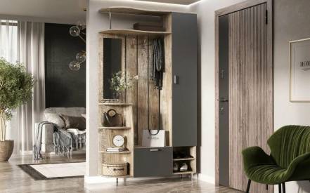 Прихожая Лика 2 1 2 Графит фото