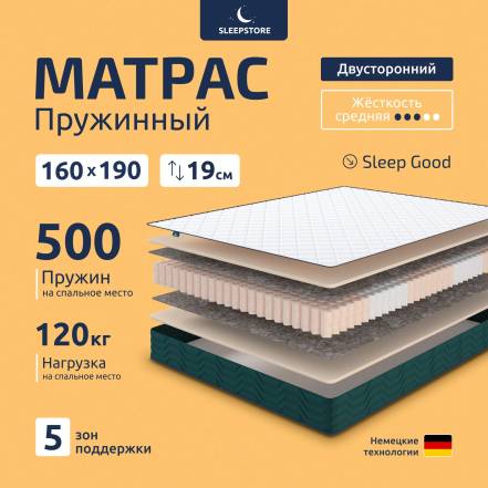 Матрас Sleepstore Sleep Good 19 1 31200 фото