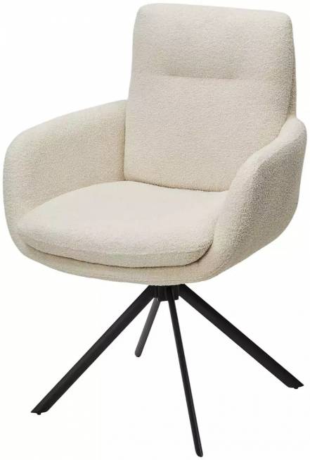 Стул DAREM Белый букле Davis now or never -03 / черный каркас,  DISAUR фото