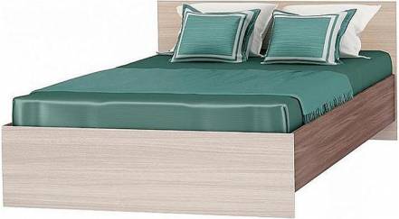 Кровать Бася КР-556 ЛДСП Ясень шимо светлый 1,2м photo Кровать Бася КР-556 ЛДСП Ясень шимо светлый 1,2м фото