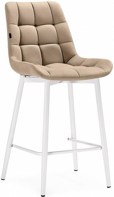 Барный стул Алст бежевый/белый фото