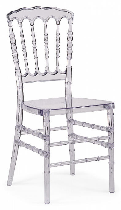 Пластиковый стул Chiavari 1 clear white photo Пластиковый стул Chiavari 1 clear white фото