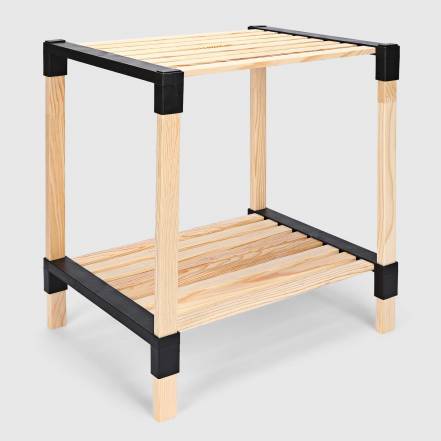 Стеллаж для хранения Fixwood Fix-2013-2 чёрный 41х34х46 см фото