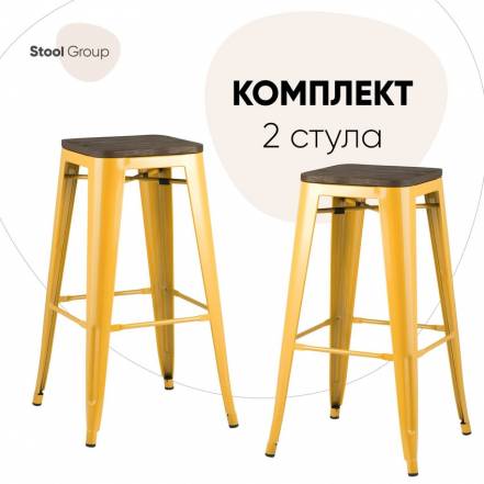 Стул Stool Group Tolix Wood Yd H765 W Lg 06 Box2 фото