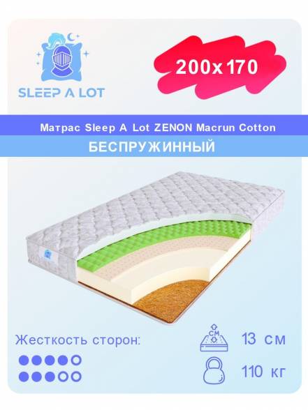 Матрас Sleep A Lot Zenon Macrun Cotton фото