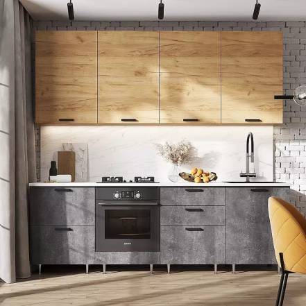 Кухня Рио New 2 4 490 Компановка 2 Крафт Антарес фото