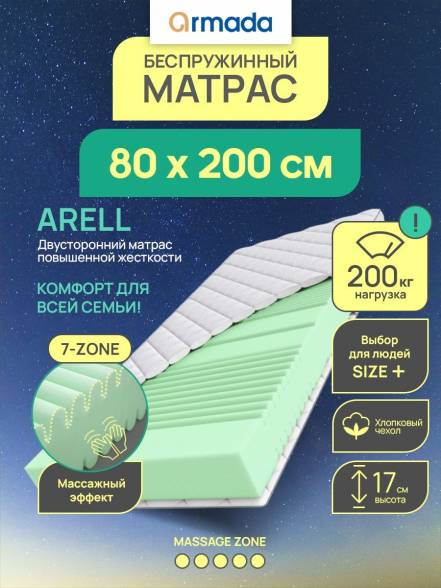 Матрас Armada Arell Беспружинный фото