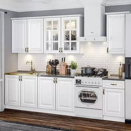 Кухня Престиж 2 0 900 Компоновка 3 Браш Вайт Кастилло фото