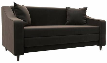 Диван прямой Лига-071 Велюр SEVEN 727 коричневый фото