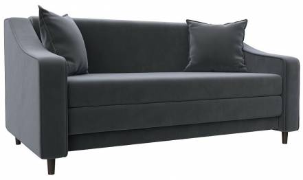 Диван прямой Лига-071 Велюр SEVEN 17 серый фото