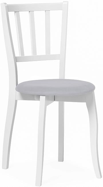 Стул деревянный Айра серый / белый фото