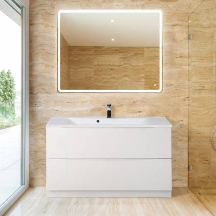 Мебель Belbagno Marino 1200 2C Pia Bl P Bianco Lucido фото