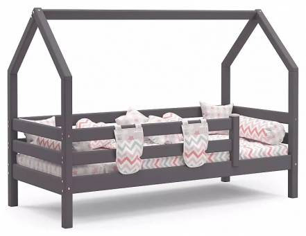 Кровать Соня без обивки лаванда без подъёмного механизма 800x1900, изголовье жесткое фото