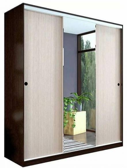 Шкаф-купе 2000x600x2200 Альянс Дуб беленый зеркало, ЛДСП photo Шкаф-купе 2000x600x2200 Альянс Дуб беленый зеркало, ЛДСП фото