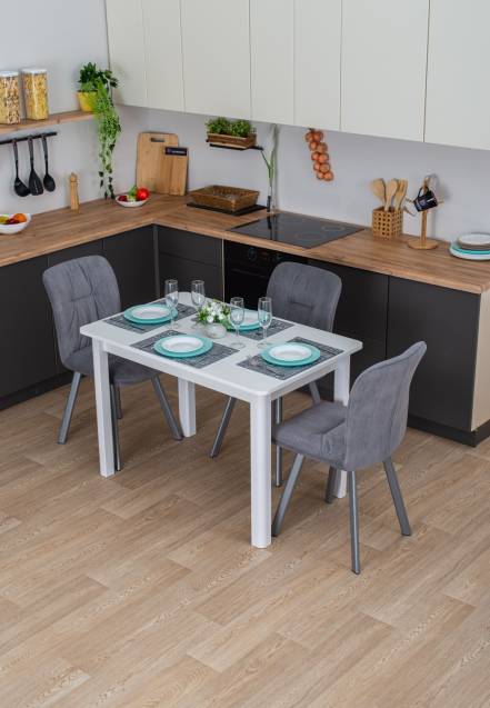 Стол Альфа Пр Бл 04 Бл фото