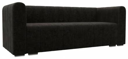 Диван прямой Лига-073 Велюр BRUT 17 коричневый фото