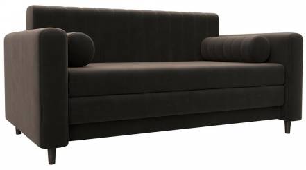 Диван прямой Лига-070 Велюр SEVEN 727 коричневый фото