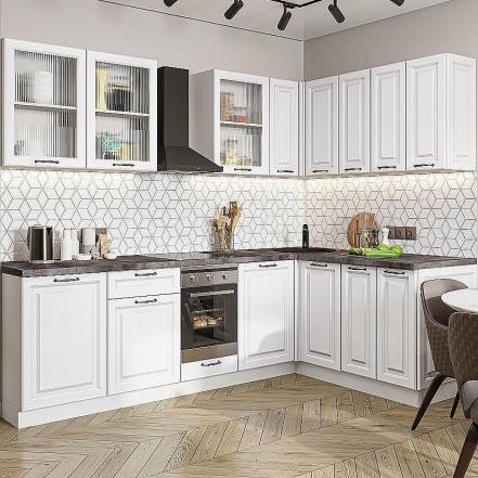 Кухня Ницца Royal 02 Blanco 2140 2550 1600 600 фото