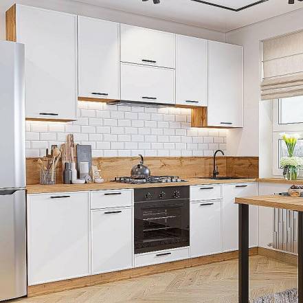 Кухня Фрейм 05 Silk 2340 2400 600 фото