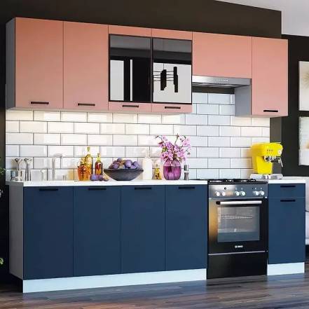 Кухня Техно 2 6 Компоновка 3 Пудра Антарес фото