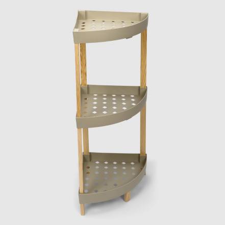 Этажерка для хранения Fixwood Fix-2002 угловая бежевая 31х31х79 см фото