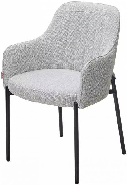 Стул WILSON Daly-11 светло-серый, ткань / черный каркас,  DISAUR фото