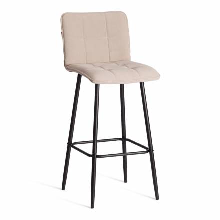 Барный стул TC Bari/Бари велюр, бежевый, 7, 45х56х110 см photo Барный стул TC Bari/Бари велюр, бежевый, 7, 45х56х110 см фото